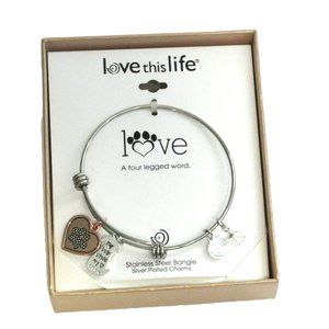 love this life Bracelet Charm Love Dog New